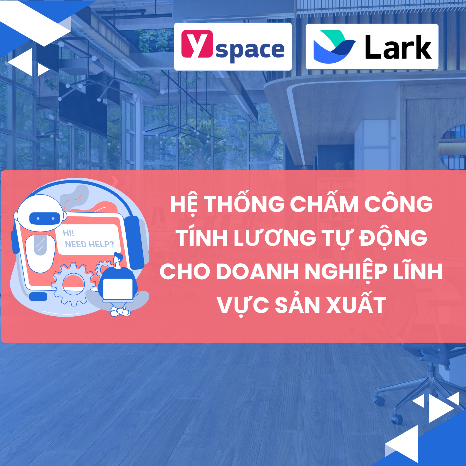 Hệ thống chấm công tính lương tự động cho doanh nghiệp sản xuất trên Lark(Larksuite)
