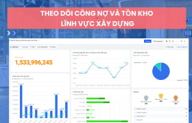 Template theo dõi công nợ và tồn kho cho công ty xây dựng trên Lark(Larksuite)