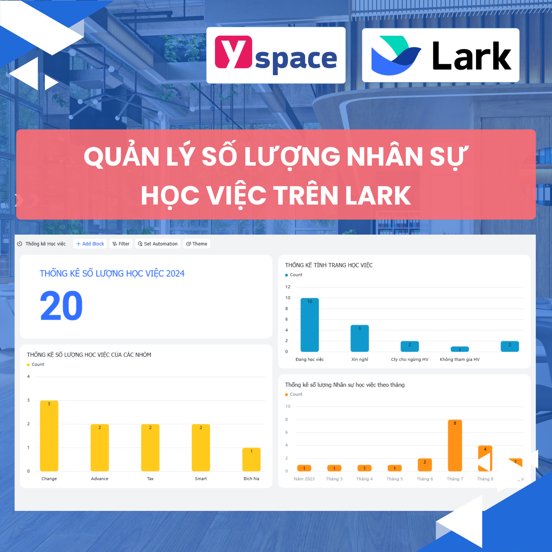 Xây dựng hệ thống quản lý nhân sự cho công ty kế toán trên Lark (Larksuite)