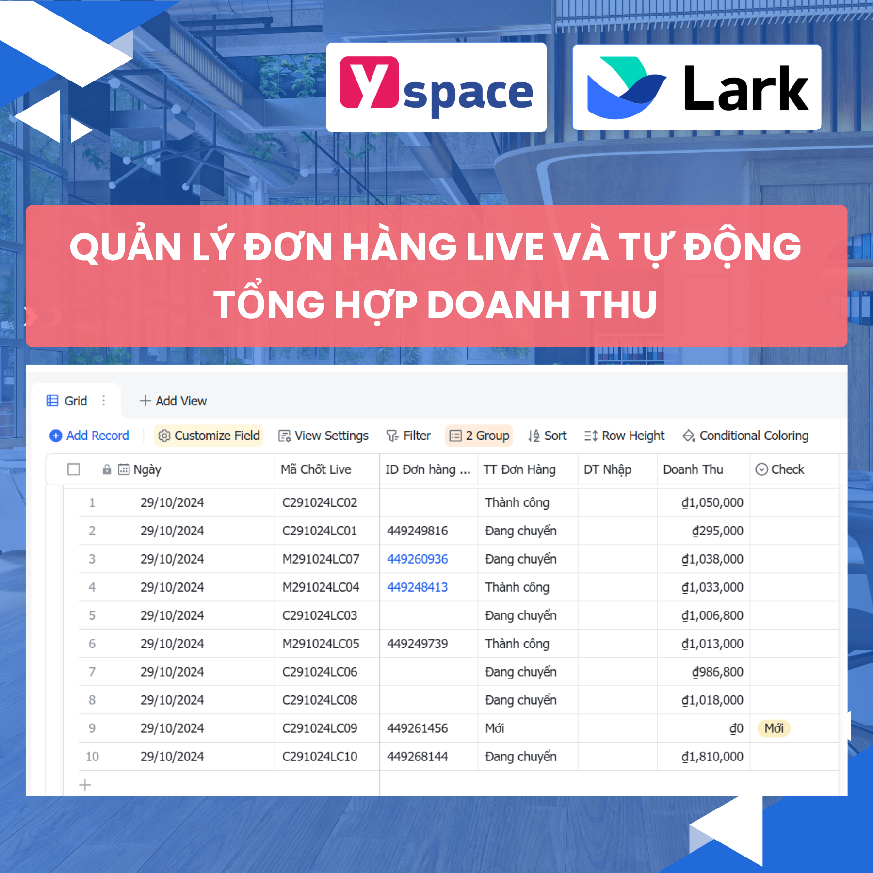 CRM - Chăm sóc khách hàng trong lĩnh vực sản xuất sau khi chuyển đổi số trên Lark (Larksuite)