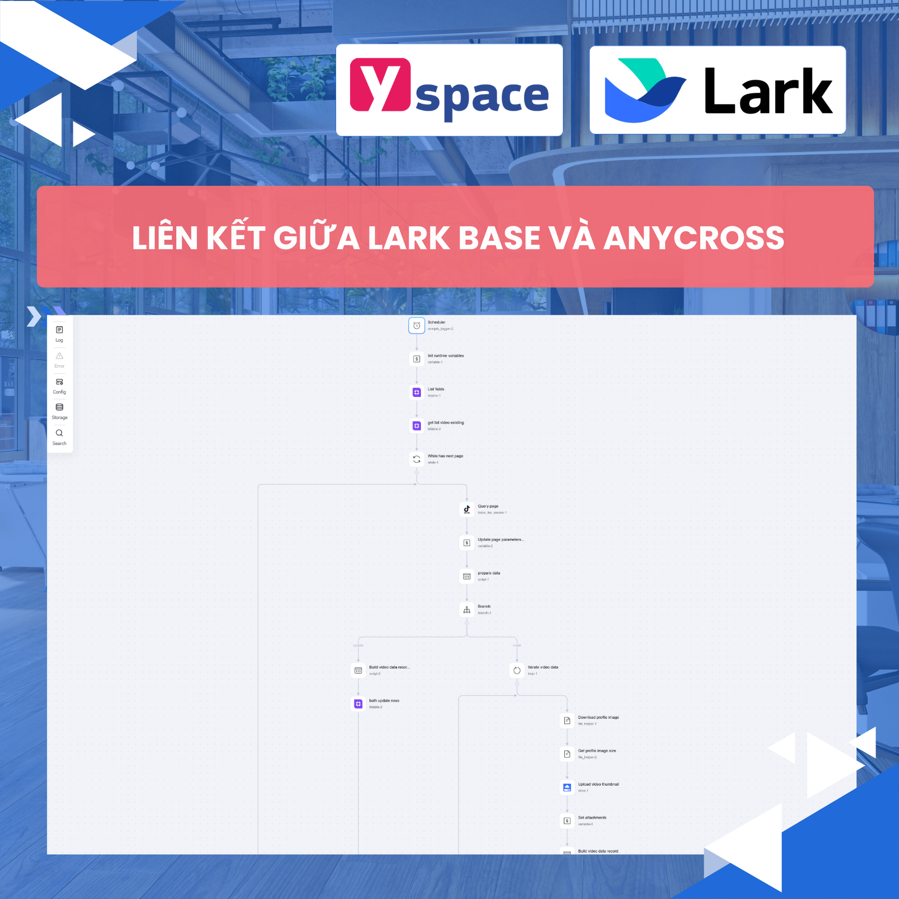 Cách đồng bộ dữ liệu tự động trên TikTok về Lark Base với Anycross.