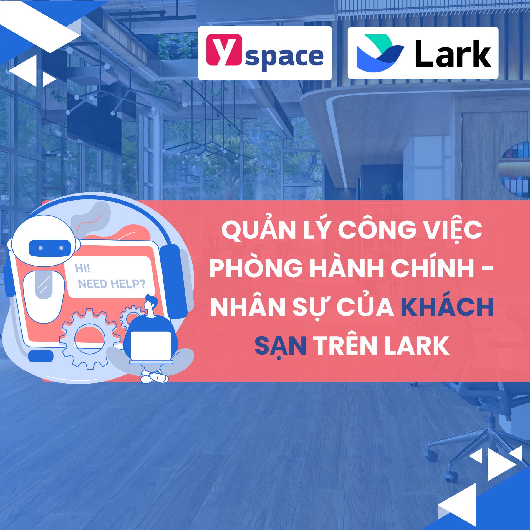 Quản lý công việc phòng hành chính - nhân sự của khách sạn trên Lark (Larksuite)