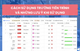 Trường tiến trình và những lưu ý khi sử dụng trường tiến trình trên Base (Lark)