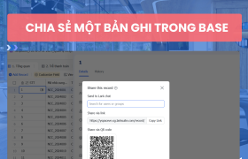 Tìm hiểu về cách chia sẻ bản ghi trên Base (Lark)