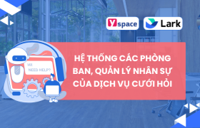 Hệ thống các phòng ban, quản lý nhân sự của dịch vụ cưới hỏi