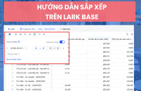 Các vấn đề thường gặp khi sắp xếp trong Base trên nền tảng Lark (Larksuite)