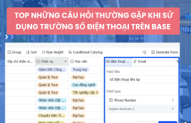 Top những câu hỏi thường gặp khi sử dụng trường số điện thoại trên Base (Lark)