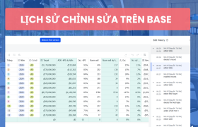 Tìm hiểu về lịch sử chỉnh sửa trên Base của Lark (Larksuite)