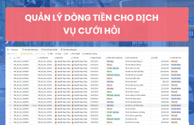 Hệ thống quản lý dòng tiền cho dịch vụ cưới hỏi