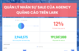 Quản lý nhân sự sale của Agency quảng cáo trên Lark