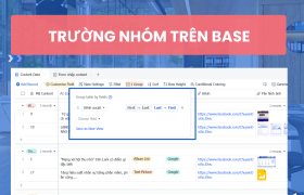 Những vấn đề thường gặp khi sử dụng trường nhóm kiểm trên Base
